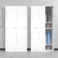 35.5"L x 19.5"W x 73"H White Wardrobe Armoire with Garment Rod Steel Wardrobe Cabinet Clearhalo 'Armoires & Wardrobes' 'armoires_wardrobes' 'Bedroom Furniture' 'furn' 'furn_armoires_wardrobes' 'Furniture' 1200x1200_5b090937-56e9-4d3d-ba32-1946316dc53c