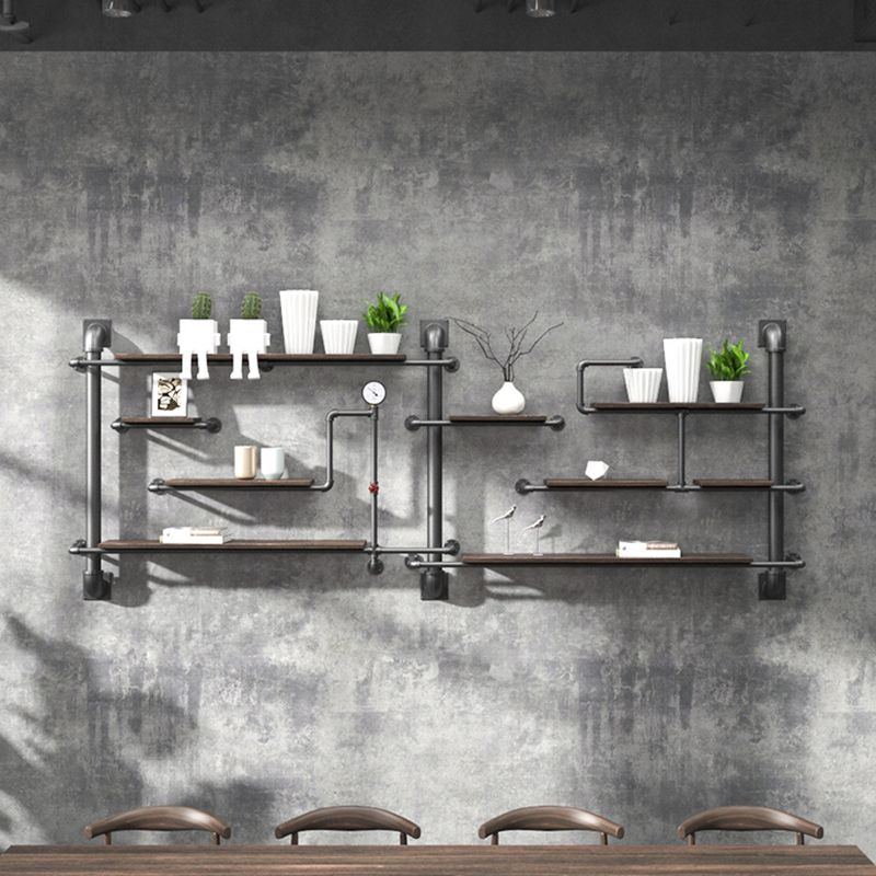 Metal Floating Bookcase Industrial Style Wall Mounted Closed Back Shelf Clearhalo 'Bookcases' 'furn' 'furn_bookcases' 'Furniture' 'furniture_bookcases' 'kitchen' 'kitchen_bookcases' 'Living Room Furniture' 'Office Furniture' 1200x1200_5b0949e5-4c06-4c2a-abf4-26efc06bf96d