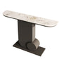 Tabella della console di pietra moderna tavolo da divano console resistente alle macchie per la sala