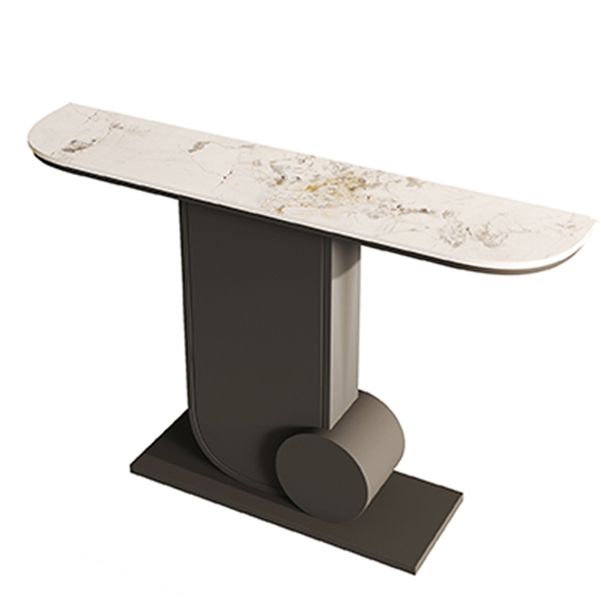 Tabella della console di pietra moderna tavolo da divano console resistente alle macchie per la sala