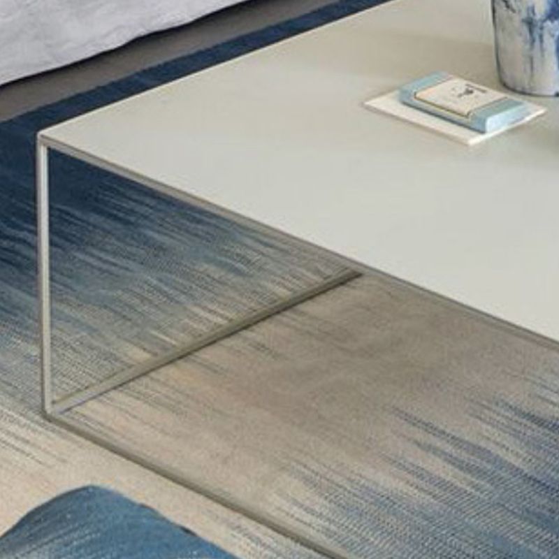 Mid-Century Modern Iron Square Coffee Table with Frame Base Coffee Table Clearhalo 'Coffee & Accent Tables' 'Coffee Tables' 'coffee_tables' 'furn' 'furn_coffee_tables' 'Furniture' 'Living Room Furniture' 1200x1200_5b0a9aef-feaa-4cc5-9f3e-f5e785aa163f
