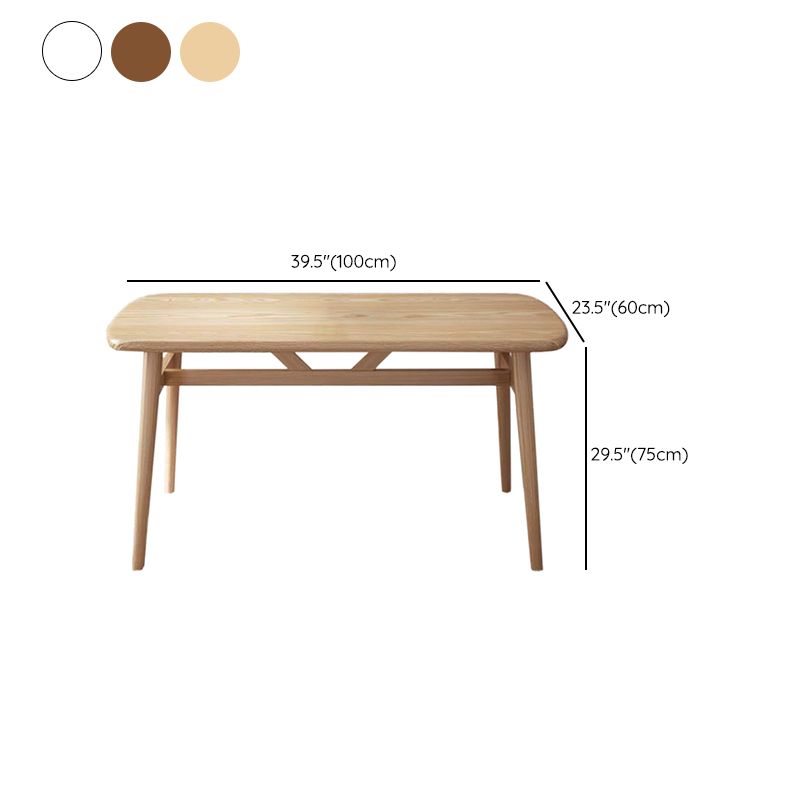 Contemporary Rectangular Dining Table with Legs for 2-4 People Clearhalo 'Dining Tables & Seating' 'Dining Tables' 'dining_table' 'furn' 'furn_dining_table' 'Furniture' 'Kitchen & Dining Furniture' 1200x1200_5b0af883-280c-424f-a199-f1931507d075