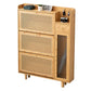 Minimalistic Chest Solid Wood Cutouts with Drawer Rectangle Accent Chest