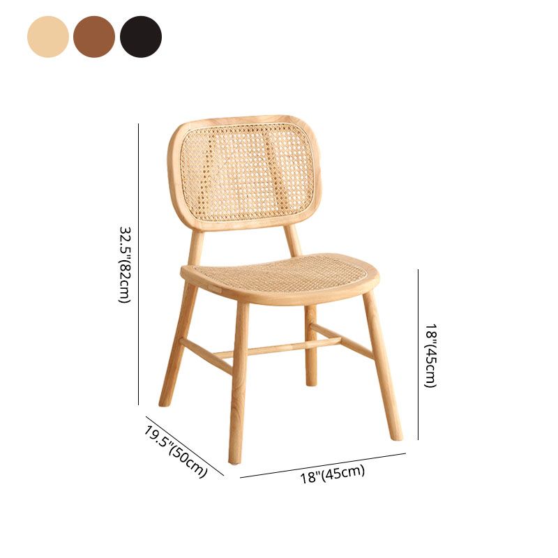 Traditional Wood Dining Chair Kitchen Armless Open Back Dining Side Chair Clearhalo ' kitchen&dining_furn' 'Dining Chairs' 'Dining Tables & Seating' 'dining_chair' 'furn' 'furn_dining_chair' 'Furniture' 'furniture_dining_chair' 'Kitchen & Dining Furniture' 'kitchen' 1200x1200_5b0d2d2b-7dab-4600-ace6-10edc0623c06