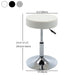 Adjustable Modern Counter Bar Stool Armless Leather Backless Bar Stool with Metal Base Clearhalo 'Bar Furniture' 'Bar Stools' 'bar_stools' 'furn' 'furn_bar_stools' 'furniture_bar_stools' 'Kitchen & Dining Furniture' 'kitchen&dining_furn' 'kitchen' 'kitchen_furn' Furniture' 1200x1200_5b11b3e2-65e0-41ad-87e2-da1068512bd1