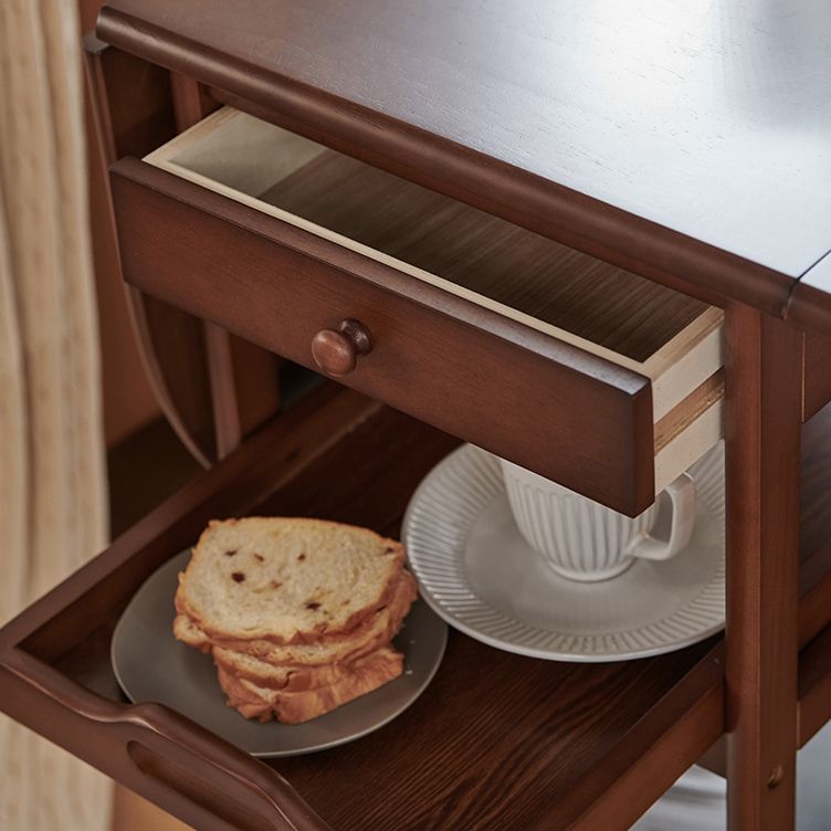 Mesa de comedor de mediados de siglo Mesa de comedor plegable de madera maciza, 51.6 "L x 23.6" W x 29.5 "H