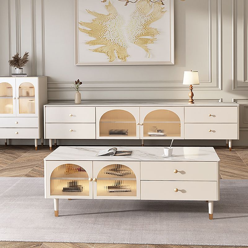 Contemporary Media Console Stone TV Media Console with Drawers Clearhalo 'furn' 'furn_tv_stands_entertainment_centers' 'Furniture' 'Living Room Furniture' 'TV Stands & Entertainment Centers' 'TV Stands & Media Storage Furniture' 'tv_stands_entertainment_centers' 1200x1200_5b137097-59df-4566-aaf1-58d98edd99a0