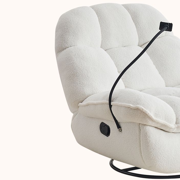 Modern Metal Frame Standard Recliner Solid Color Recliner Chair with Footrest Clearhalo 'Chairs & Seating' 'furn' 'furn_recliners' 'Furniture' 'Living Room Furniture' 'Recliners' 1200x1200_5b14659d-7248-4760-a5f3-59ff35e02755