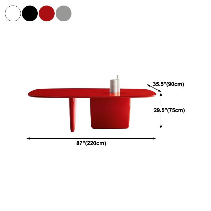 Rectangle Double Pedestal Luxury Dining Table Four-Color Fixed Table of Solid Wood Clearhalo ' dining_table' 'Dining Tables & Seating' 'Dining Tables' 'furn' 'furn_dining_table' 'Furniture' 'furniture_dining_table' 'Kitchen & Dining Furniture' 'kitchen&dining_furn' 'kitchen' 'kitchen_dining_table' 1200x1200_5b1508d0-73d3-4e34-abe8-095447def452