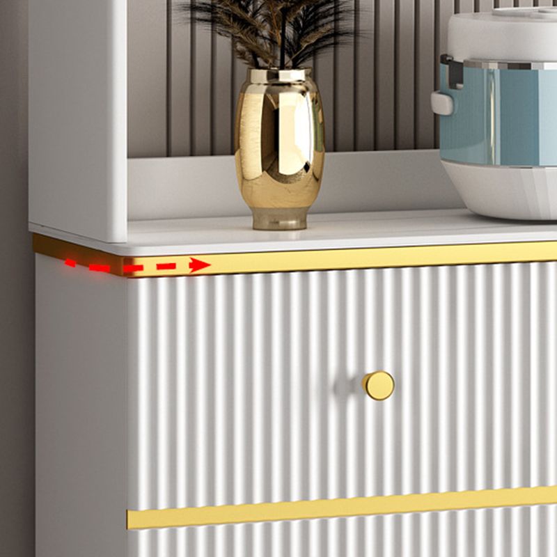 Modern Wood Dining Hutch Glass Doors Storage Cabinet with Doors for Living Room Clearhalo 'Display & China Cabinets' 'display_china_cabinets' 'furn' 'furn_display_china_cabinets' 'Furniture' 'Kitchen & Dining Furniture' 1200x1200_5b172ab1-6c6d-4ced-8a8c-46f3d6896af3