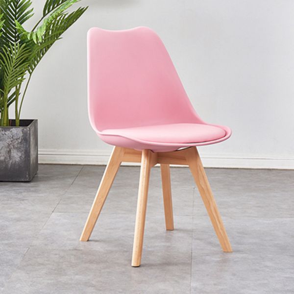 Eames Armless Dining Chairs Scandinavian Side Dining Chairs with Wood Legs Clearhalo ' kitchen&dining_furn' 'Dining Chairs' 'Dining Tables & Seating' 'dining_chair' 'Furniture' 'furniture_dining_chair' 'Kitchen & Dining Furniture' 'kitchen' 1200x1200_5b1c8702-a652-452a-b753-8c2ccfef0631