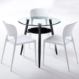 Round Tripod Base Home Furniture Clear Glass Dining Room Collection for Home Clearhalo ' dining_table' 'Dining Tables & Seating' 'Dining Tables' 'furn' 'furn_dining_table' 'Furniture' 'furniture_dining_table' 'Kitchen & Dining Furniture' 'kitchen&dining_furn' 'kitchen' 'kitchen_dining_table' 1200x1200_5b1d3eec-5d8b-47de-bbb5-04a86d8a1810