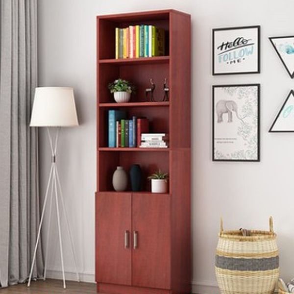 Manufactured Wood Standard Bookshelf Contemporary Closed Back Vertical Bookshelf Clearhalo 'Bookcases' 'Furniture' 'furniture_bookcases' 'Office Furniture' 1200x1200_5b1d6467-46f1-44a0-8bdb-ca7653b07032