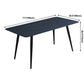 Metal Industrial Rectangle Dining Table Black Sintered Stone Table with 4 Legs Clearhalo ' dining_table' 'Dining Tables & Seating' 'Dining Tables' 'furn' 'furn_dining_table' 'Furniture' 'furniture_dining_table' 'Kitchen & Dining Furniture' 'kitchen&dining_furn' 'kitchen' 'kitchen_dining_table' 1200x1200_5b1dbcd7-137d-4ace-a51d-6bfe5966e2d9