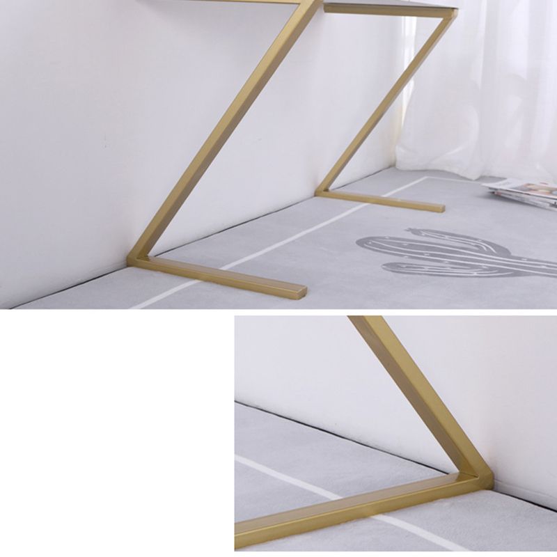 Glam Dresser with 2 Storage Drawers White Vanity Table for Bedroom Clearhalo 'Bedroom Furniture' 'furn' 'furn_makeup_vanities' 'Furniture' 'Makeup Vanities' 'makeup_vanities' 1200x1200_5b1dfbf5-59a0-4cf5-8c66-8077a32f29ca