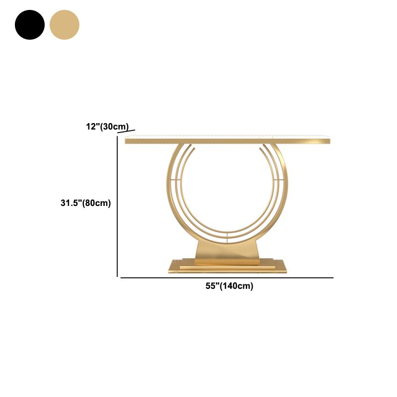 Tavolo da console bianco pietra 12 pollici di divano console contemporanea