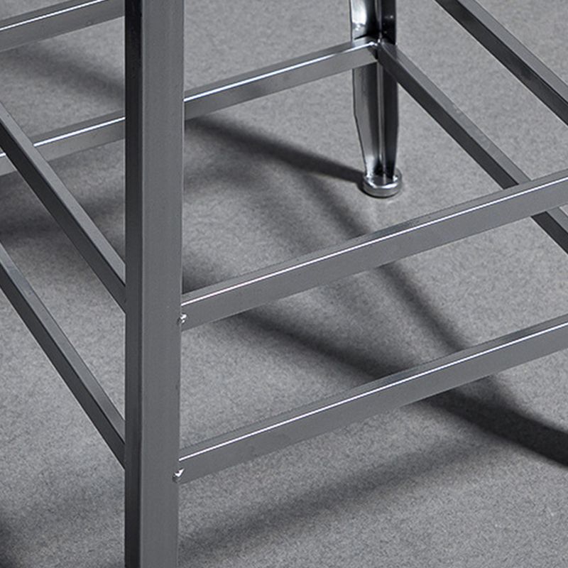 Faux Leather Dining Stools Armless Bar Stools with Metal Base Clearhalo 'Bar Furniture' 'Bar Stools' 'bar_stools' 'furn' 'furn_bar_stools' 'Furniture' 'Kitchen & Dining Furniture' 1200x1200_5b207601-b9ea-4cf9-8d24-e3760acb22b6