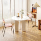 Scandinavian Round Cream White Dining Table for 2-4 People Artificial Wood Table Top with Tripod Leg Clearhalo 'Dining Tables & Seating' 'Dining Tables' 'dining_table' 'furn' 'furn_dining_table' 'Furniture' 'Kitchen & Dining Furniture' 1200x1200_5b20e315-3503-4f12-91a1-3065447c14e5