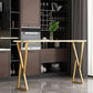 Modern Sintered Stone Bar Table Gold and Metal Base Dining Table Clearhalo 'Bar Furniture' 'Bar Tables' 'bar_tables' 'furn' 'furn_bar_tables' 'Furniture' 'Kitchen & Dining Furniture' 1200x1200_5b226514-93d9-4cfb-ac65-c0b8c0f07dfc
