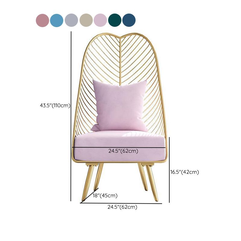 Upholstered Lounge Chair with Pillow Armless Include Chair with Cushion Clearhalo 'Accent Chairs' 'accent_chairs' 'Chairs & Seating' 'furn' 'furn_accent_chairs' 'Furniture' 'Living Room Furniture' 1200x1200_5b230722-6ebc-4a23-ad0b-f3f299517c52