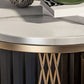 Modern Round Side Table Minimalist Slate Sofa Corner Table with Storage Clearhalo 'Coffee & Accent Tables' 'End & Side Tables' 'end_side_tables' 'furn' 'furn_end_side_tables' 'Furniture' 'Living Room Furniture' 1200x1200_5b233576-152e-475b-9a9b-b1d05d4098f8