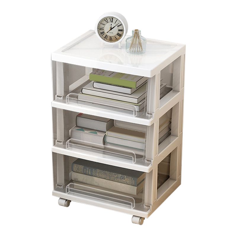 Libreria in stile moderno chiusura della libreria di plastica per l'home office