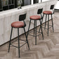 Industrial Armless Backrest Counter Stool Iron Bar Stool with Leather Cushion Clearhalo 'Bar Furniture' 'Bar Stools' 'bar_stools' 'furn' 'furn_bar_stools' 'furniture_bar_stools' 'Kitchen & Dining Furniture' 'kitchen&dining_furn' 'kitchen' 'kitchen_furn' Furniture' 1200x1200_5b244c9f-a91c-46f0-8bea-23f4bfa8aae3