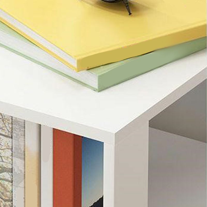 Imitazione in legno comodino aperto ripiano moderno incluso tavolo da notte