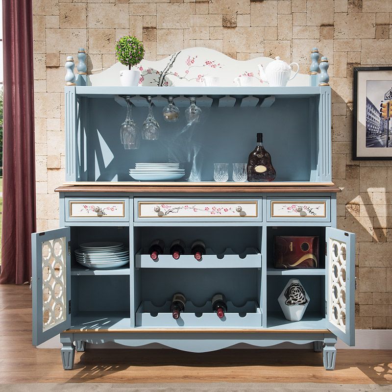 Glam Dining Buffet Birch Buffet Table with Doors for Dining Room Clearhalo 'buffet_sideboard' 'Buffets & Sideboards' 'furn' 'furn_buffet_sideboard' 'Furniture' 'Kitchen & Dining Furniture' 1200x1200_5b27015b-331c-47fd-8f95-2d5d8cfbdd9d