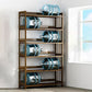 Standard Bamboo Shelf Bookcase Contemporary Brown Open Bookcase Clearhalo 'Bookcases' 'furn' 'furn_bookcases' 'Furniture' 'Office Furniture' 1200x1200_5b2717a8-2963-4118-9387-78f9f4e31a0d