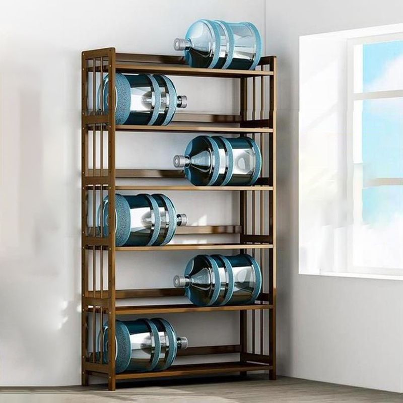 Standard Bamboo Shelf Bookcase Contemporary Brown Open Bookcase Clearhalo 'Bookcases' 'furn' 'furn_bookcases' 'Furniture' 'Office Furniture' 1200x1200_5b2717a8-2963-4118-9387-78f9f4e31a0d