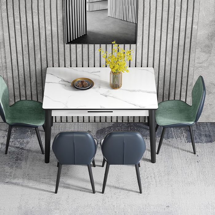Contemporary Style Furniture Rectangle 4-foot Dining Site Table for Home Clearhalo ' dining_table' 'Dining Tables & Seating' 'Dining Tables' 'furn' 'furn_dining_table' 'Furniture' 'furniture_dining_table' 'Kitchen & Dining Furniture' 'kitchen&dining_furn' 'kitchen' 'kitchen_dining_table' 1200x1200_5b2af898-c5e6-41dd-b031-287b11e11561