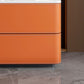 Stone and Wood Sideboard with Drawers Modern Buffet in Orange Clearhalo 'buffet_sideboard' 'Buffets & Sideboards' 'furn' 'furn_buffet_sideboard' 'Furniture' 'Kitchen & Dining Furniture' 1200x1200_5b2bf090-e803-41fc-bfb7-f0997b1e81f9