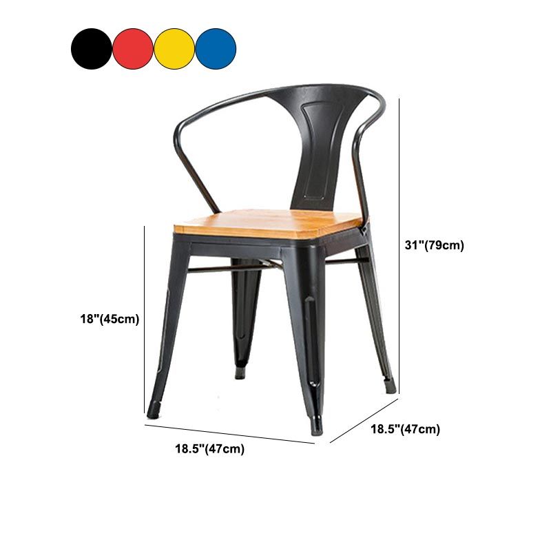 Industrial Counter Arm Chair Metal Dining Chair for Dining Room Clearhalo 'Dining Chairs' 'Dining Tables & Seating' 'dining_chair' 'furn' 'furn_dining_chair' 'Furniture' 'Kitchen & Dining Furniture' 1200x1200_5b2c01d7-c319-4233-8207-9d4a869cb158