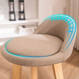 Bassa posteriore senza braccio sgabello moderno sedia sedile sedile con poggiapiedi