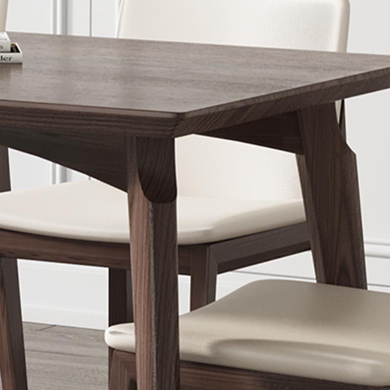 4-foot Solid Wood Table Rectangle Modern Fixed Dinner Room Kitchen Table Clearhalo 'Dining Tables & Seating' 'Dining Tables' 'dining_table' 'furn' 'furn_dining_table' 'Furniture' 'furniture_dining_table' 'Kitchen & Dining Furniture' 'kitchen' 'kitchen_dining_table' 1200x1200_5b2e8a47-bdd7-47ea-a0ce-02ec46a30e06