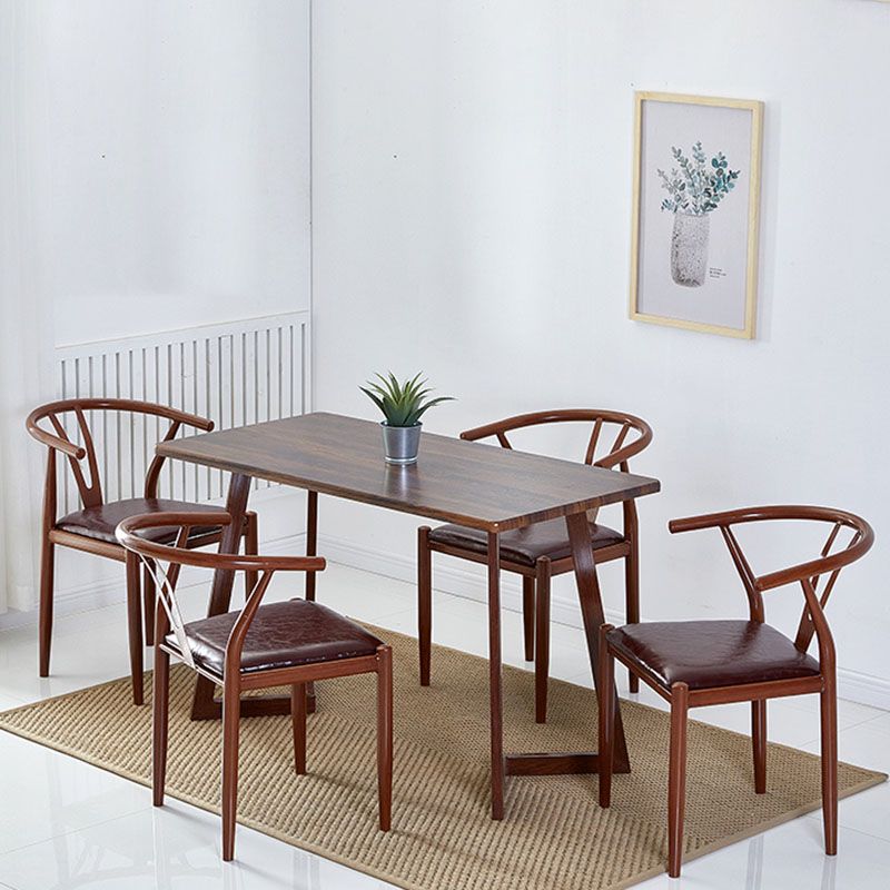 Contemporary Style Chair Dining Armless Side Chair with Metal Legs for Kitchen Clearhalo ' kitchen&dining_furn' 'Dining Chairs' 'Dining Tables & Seating' 'dining_chair' 'furn' 'furn_dining_chair' 'Furniture' 'furniture_dining_chair' 'Kitchen & Dining Furniture' 'kitchen' 1200x1200_5b2e8df1-9780-4ba2-9567-1f59fda34e40
