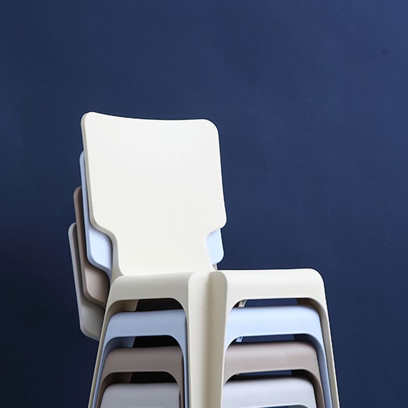 Scandinavian Armless Dining Chair Plastic Stackable Dining Side Chairs Clearhalo ' kitchen&dining_furn' 'Dining Chairs' 'Dining Tables & Seating' 'dining_chair' 'furn' 'furn_dining_chair' 'Furniture' 'furniture_dining_chair' 'Kitchen & Dining Furniture' 'kitchen' 1200x1200_5b2eb7b2-f2a7-4407-b343-cfb0ead1eee7