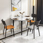 Contemporary Style 46'' Dining Table Stone Round Dining Room Collection for Indoor Clearhalo ' dining_table' 'Dining Tables & Seating' 'Dining Tables' 'furn' 'furn_dining_table' 'Furniture' 'furniture_dining_table' 'Kitchen & Dining Furniture' 'kitchen&dining_furn' 'kitchen' 'kitchen_dining_table' 1200x1200_5b3282df-dbad-46ce-8d47-45abdba70f54