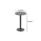 Rectangle/Round Bar Height Table Fixed Bistro Bar Table for Outdoor