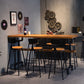 Industrial 1/2/7 Pieces Bar Table Set Rectangle Pine Wood Counter Table with High Stools Clearhalo 'Bar Furniture' 'furn' 'furn_home_bar_bar_sets' 'Furniture' 'Home Bars & Bar Sets' 'home_bar_bar_sets' 'Kitchen & Dining Furniture' 1200x1200_5b3456de-7b63-49d9-89fd-29114fa50914