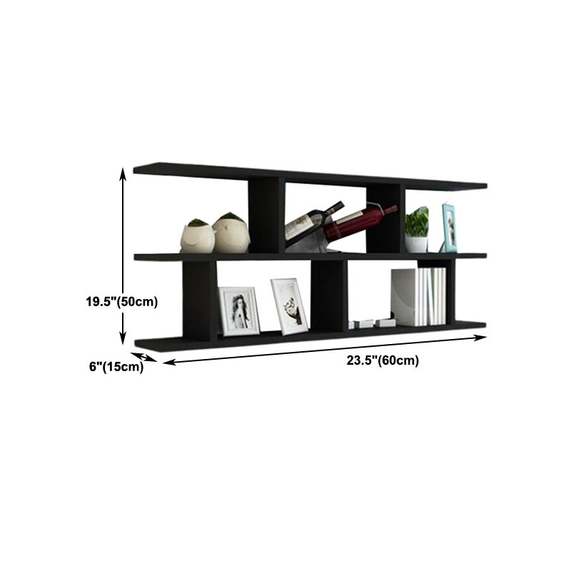 Estantería de estantería flotante escandinava estantería de madera fabricada con la pared