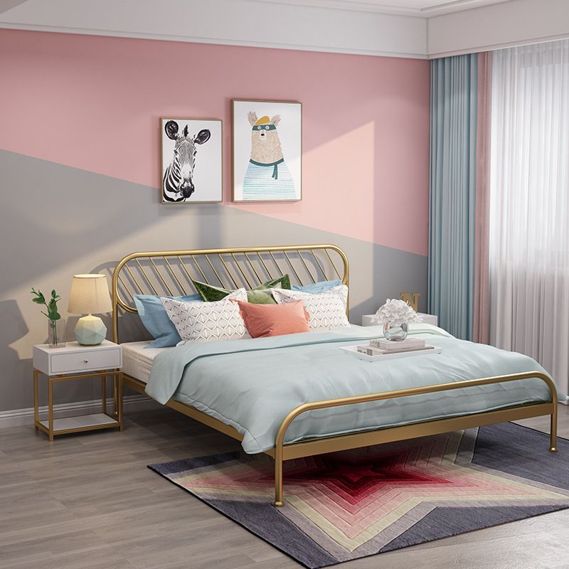 MARCO DE CAMA DE CAMA DE METAL ABRIMA DE METAL DE GLAM