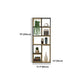 Metal and Wood Book Shelf Etagere Modern Open Shelf Bookcase for Bedroom