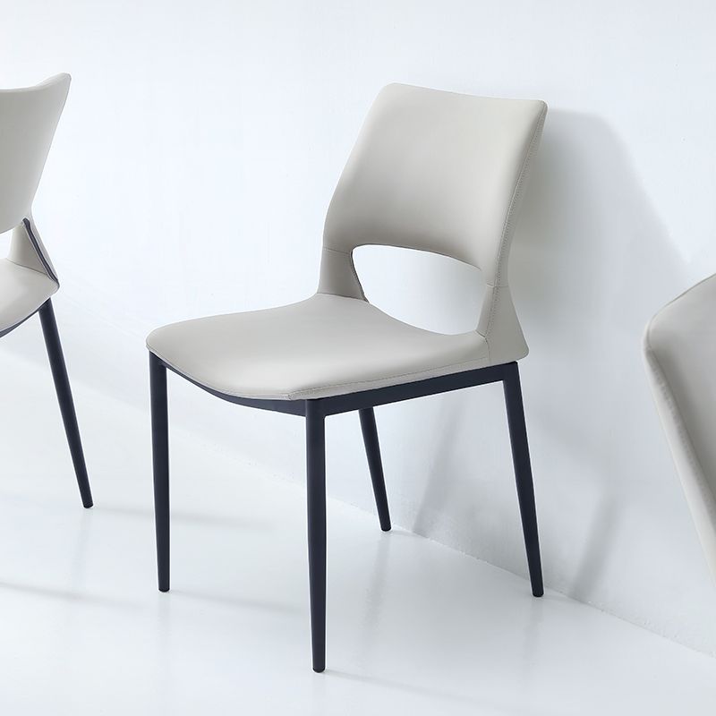 Industrial Kitchen Dining Side Chair Open Back Metal Side Chair Clearhalo 'Dining Chairs' 'Dining Tables & Seating' 'dining_chair' 'furn' 'furn_dining_chair' 'Furniture' 'Kitchen & Dining Furniture' 1200x1200_5b37b25c-c11f-484f-9614-2651c865528c