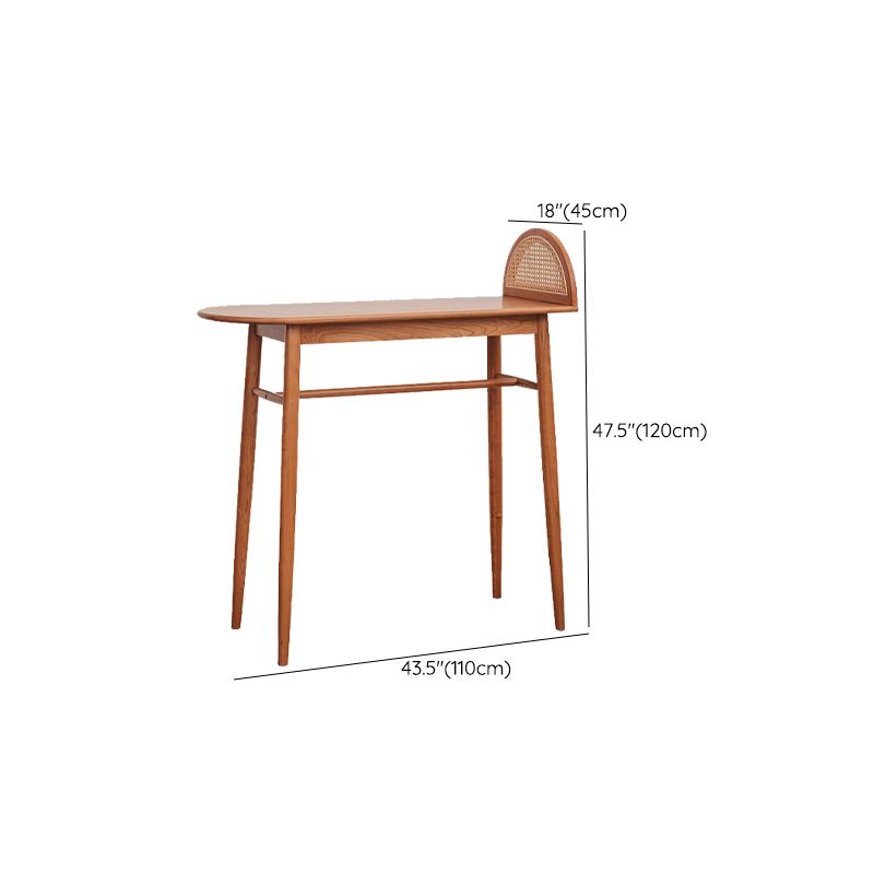 Modern Solid Wood Bar Dining Table Ellipse Bar Table for Kitchen Clearhalo 'Bar Furniture' 'Bar Tables' 'bar_tables' 'furn' 'furn_bar_tables' 'Furniture' 'Kitchen & Dining Furniture' 1200x1200_5b37df3b-a4b2-4e54-9b84-8ba9327af2aa