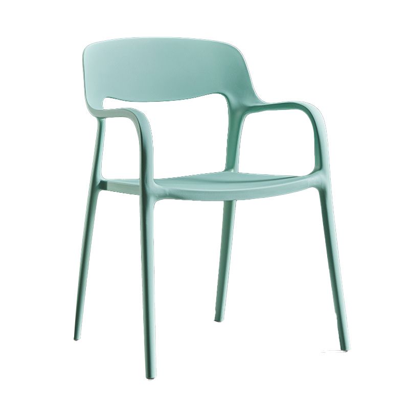 Plastic Contemporary Arm Chair Open Back Kitchen Dining Room Chair Clearhalo 'Dining Chairs' 'Dining Tables & Seating' 'dining_chair' 'furn' 'furn_dining_chair' 'Furniture' 'Kitchen & Dining Furniture' 1200x1200_5b39411d-7180-4900-9171-a59eccf93038