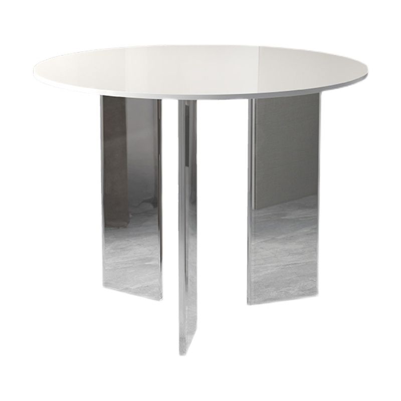 Round Dining Table Set 1/2/5 Pcs Acrylic Base Table with Chairs Clearhalo 'Dining Room Sets' 'Dining Tables & Seating' 'dining_room_set' 'furn' 'furn_dining_room_set' 'Furniture' 'Kitchen & Dining Furniture' 1200x1200_5b395617-d38e-4e38-9c0b-13087b889895