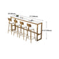 Glam Style Bar Table in Faux Marble and Iron Top Bar Table for Restaurant, Only Table Clearhalo 'Bar Furniture' 'Bar Tables' 'bar_tables' 'furn' 'furn_bar_tables' 'Furniture' 'furniture_bar_tables' 'Kitchen & Dining Furniture' 1200x1200_5b3d0c3b-63b8-4be4-889a-f92c418fdc52