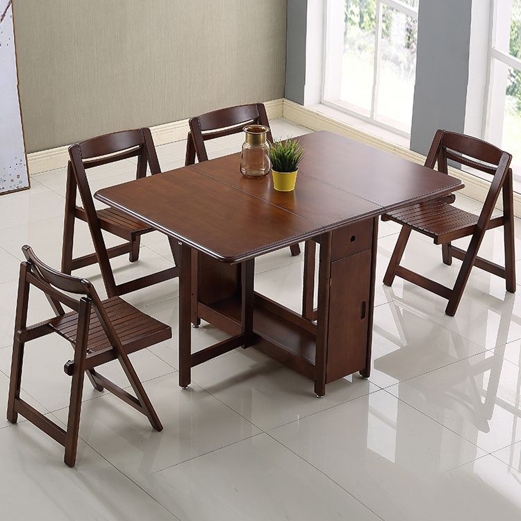 Mid-Century Modern Dining Table Rubberwood Solid Wood Table with Wood Base Clearhalo ' dining_table' 'Dining Tables & Seating' 'Dining Tables' 'furn' 'furn_dining_table' 'Furniture' 'furniture_dining_table' 'Kitchen & Dining Furniture' 'kitchen&dining_furn' 'kitchen' 'kitchen_dining_table' 1200x1200_5b3f3963-6202-41a7-861a-7b36db725318